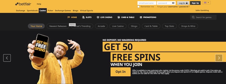 Betfair ranks as the top non GamStop casino for sports bettors.